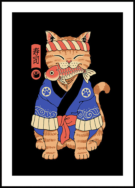 Sushi Meowster Poster