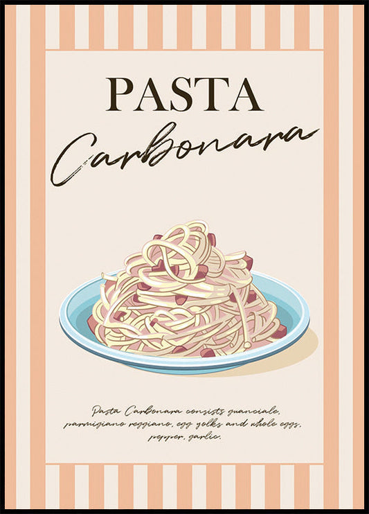 Affiche de carbonara 