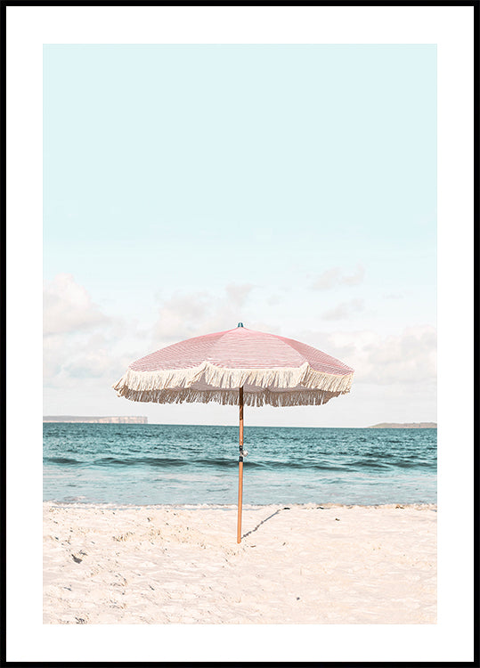 Parapluie rose Poster