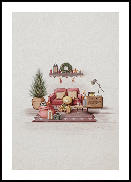 Affiche de chambre confortable