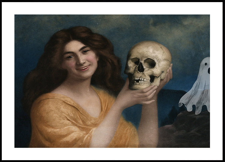 Collage de peinture d'Halloween Poster