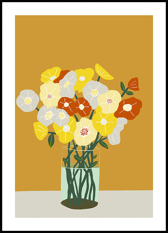 Vase de fleurs Poster