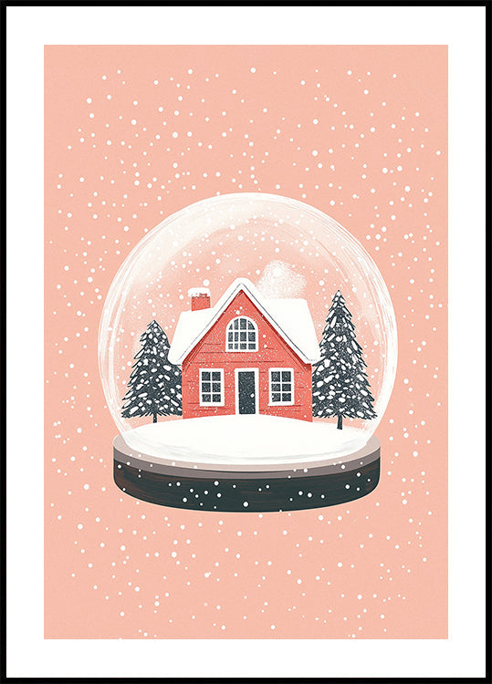 Christmas Ornament Glass Illustration Plakat