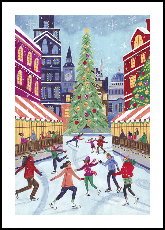 Patinage à Londres Poster