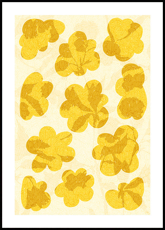 Fleurs dorées