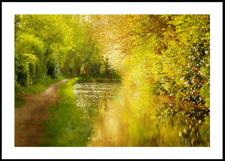 Chemin de la rivière d'or Poster