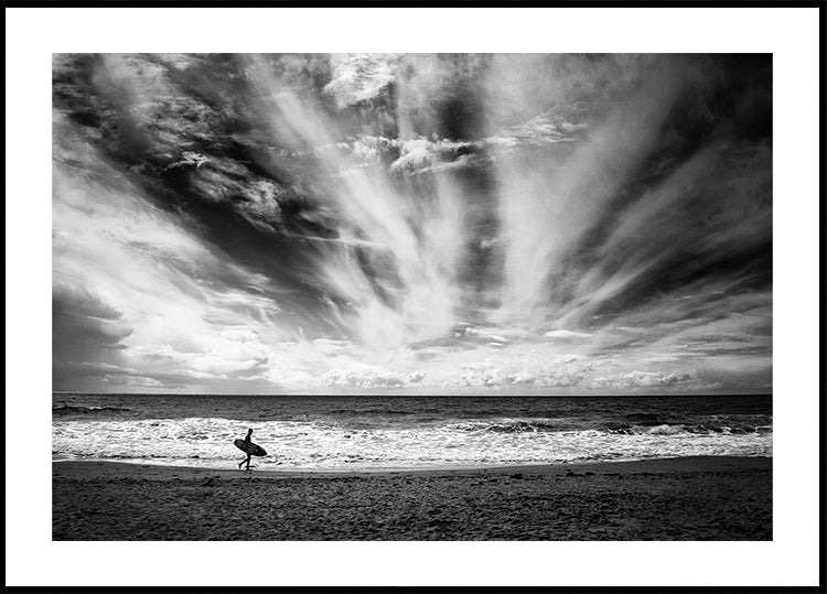 La solitude d'un surfeur