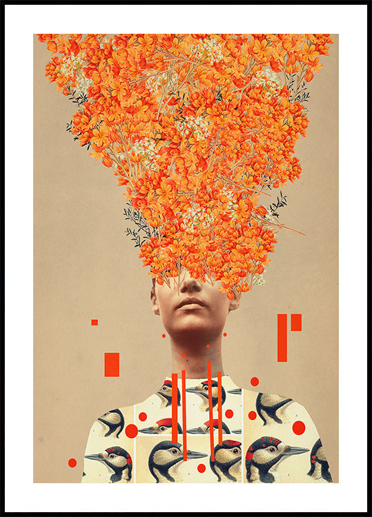 Vol d'oiseau en automne Poster