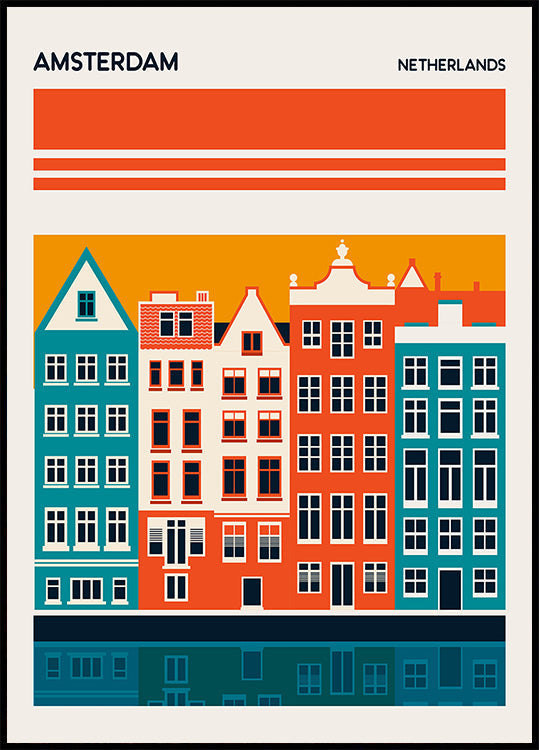 Amsterdam Travel Plakat Plakat