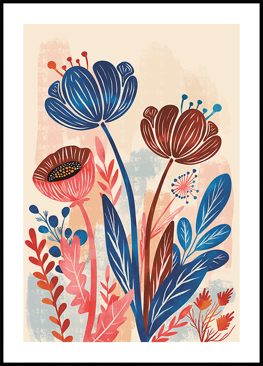 Picasso - Les Roses Affiche