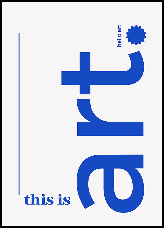 Bonjour typographie audacieuse Poster