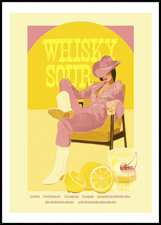 Jlr Whiskysour Rose Copie Poster