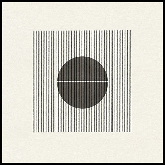 Harmonie des lignes et des cercles Poster