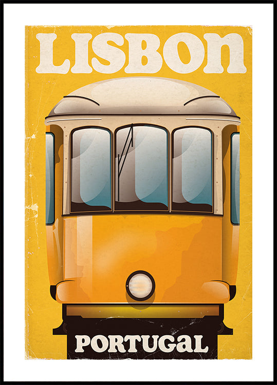 Affiche de voyage vintage de Lisbonne Portugal Poster