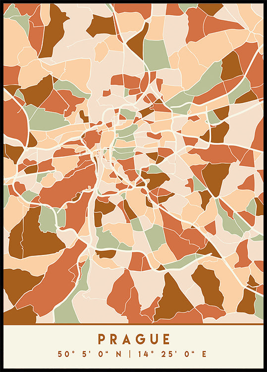 Cartes noires tons de terre 69 Poster