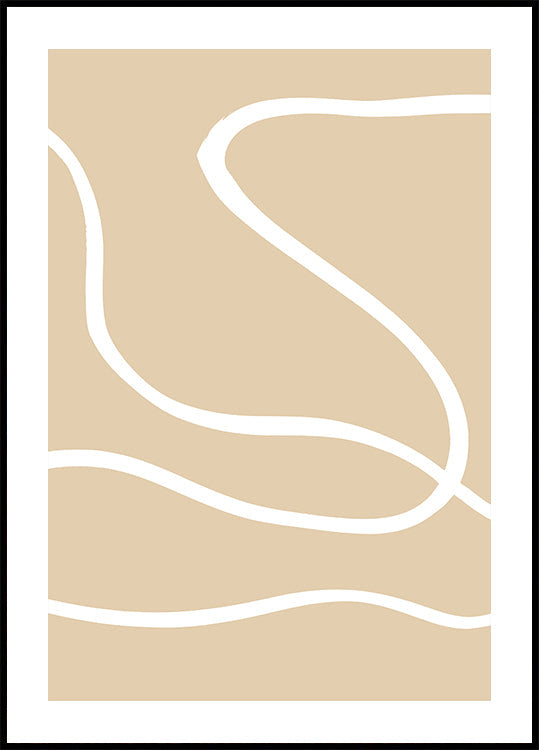 Lignes beiges 01 Poster