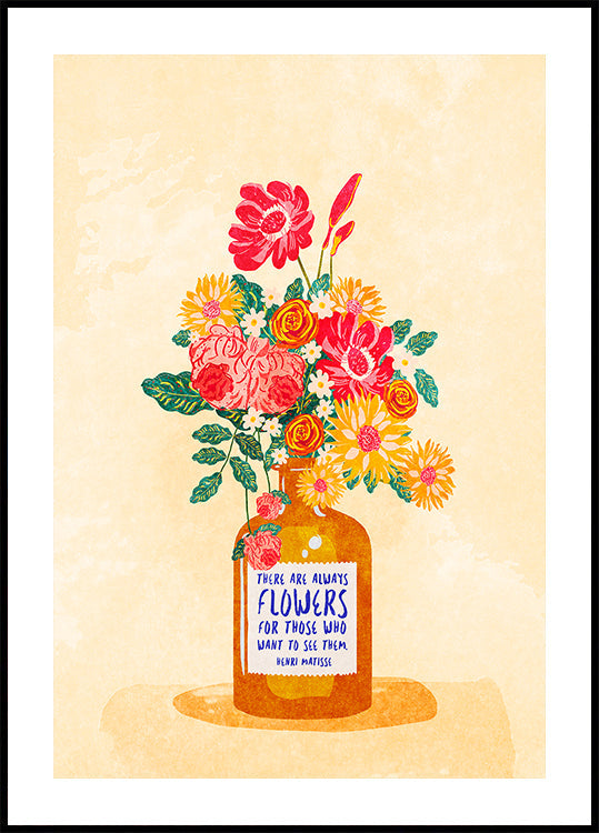 Toujours des fleurs Poster