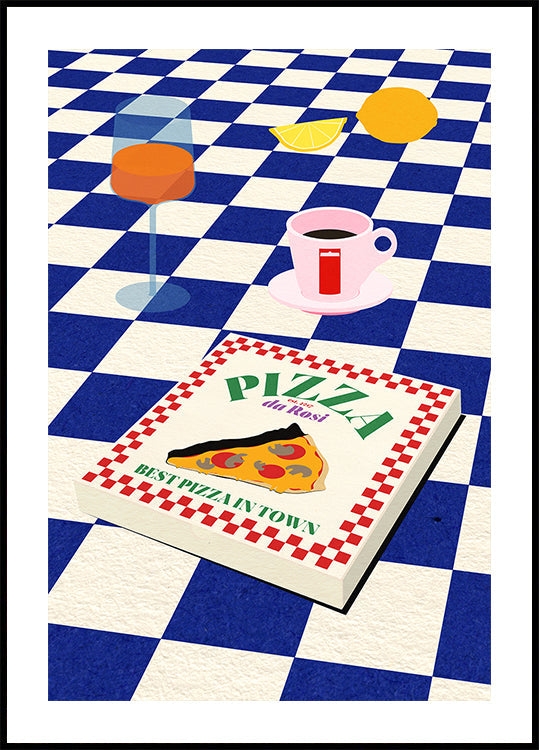 L'affiche du menu italien