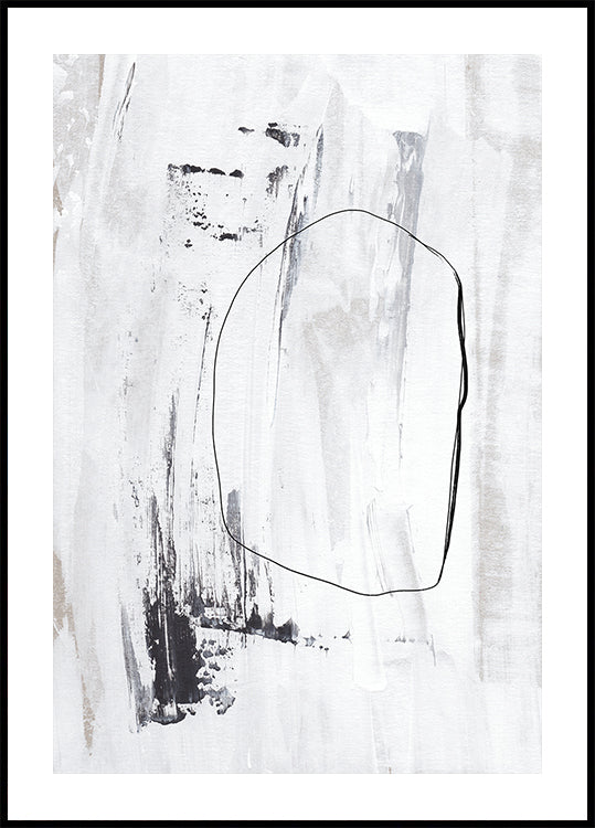 Des traits noirs et un contour délicat