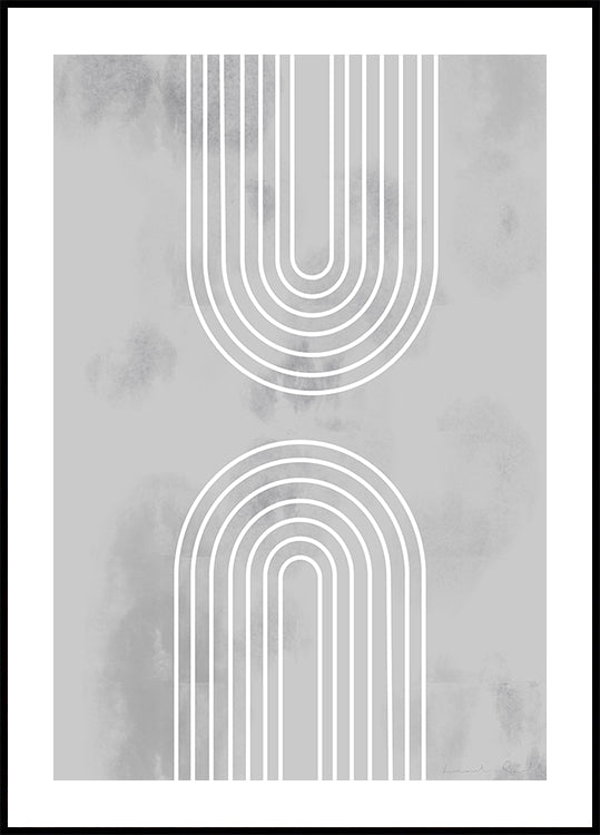 Arches dans la glace Poster