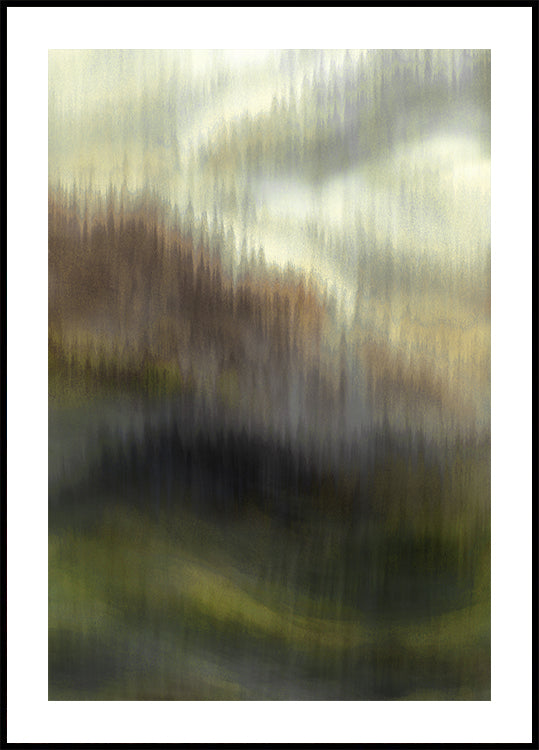 Voile de forêt brumeuse