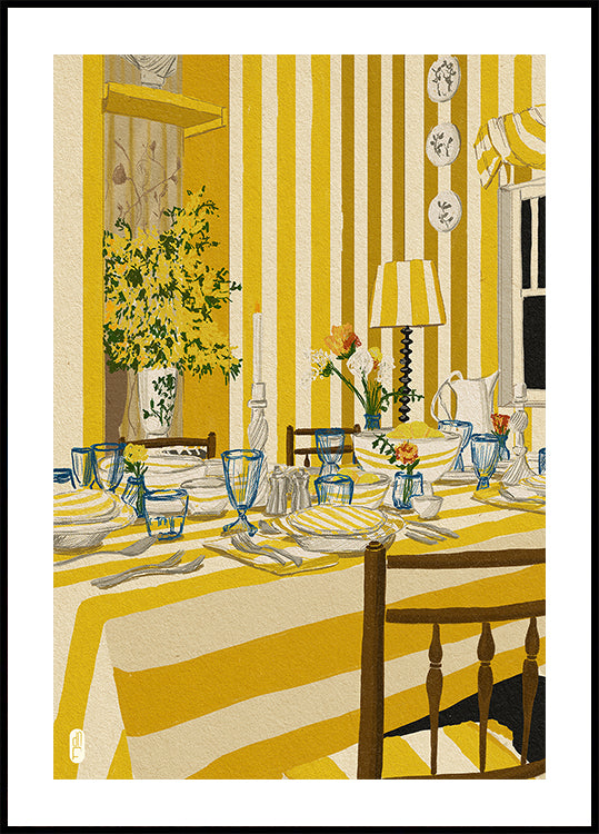 Affiche de portrait de salle de la semaine 30