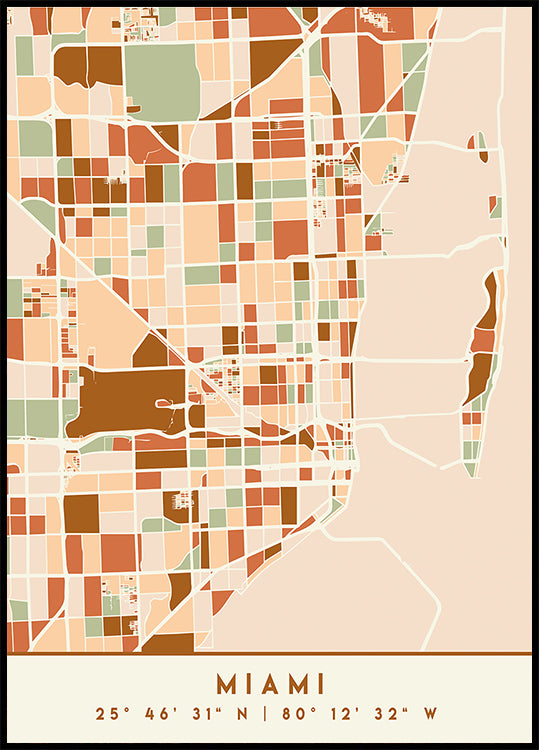 Cartes noires tons de terre 53 Poster