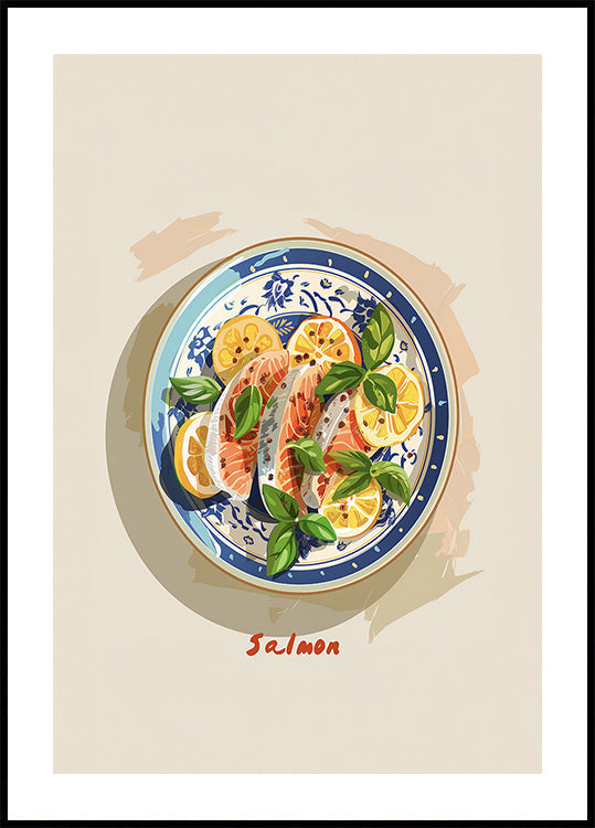 Assiette de saumon piquant