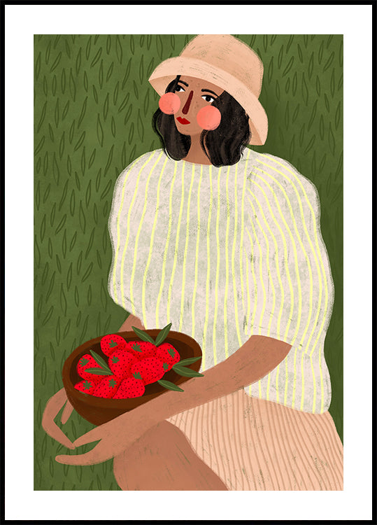 Femme aux fraises (NOUVEAU)