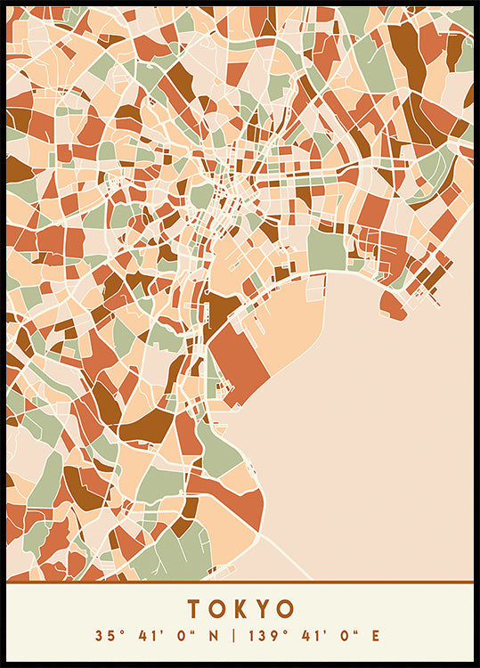 Cartes noires tons de terre 88 Poster