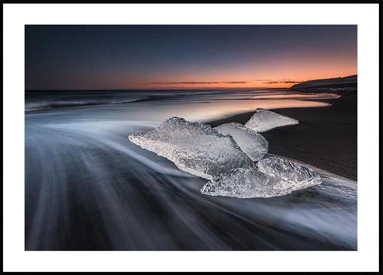plage de cristal Poster