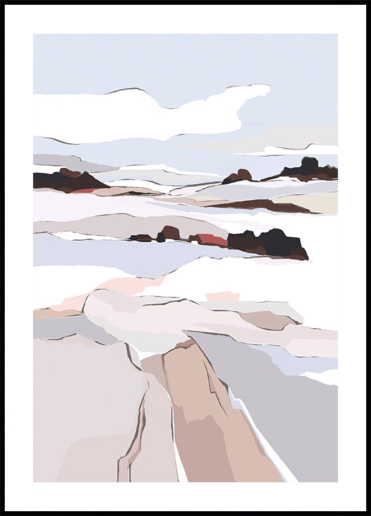 Vue givrée II Poster