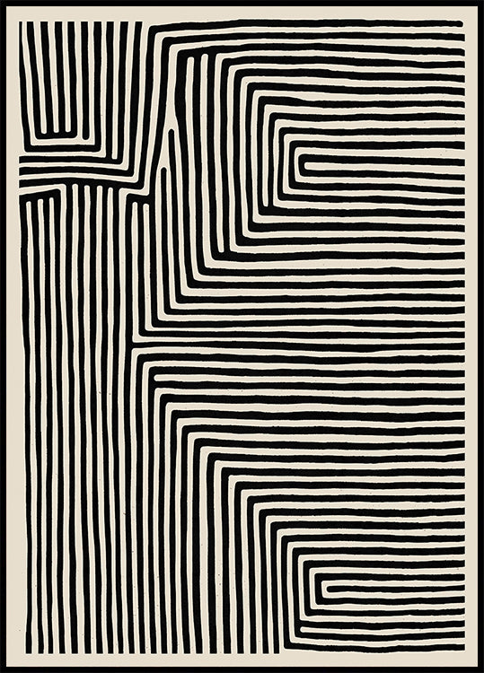 Labyrinthe linéaire Poster