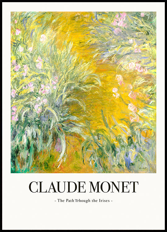 Le chemin à travers les iris Poster