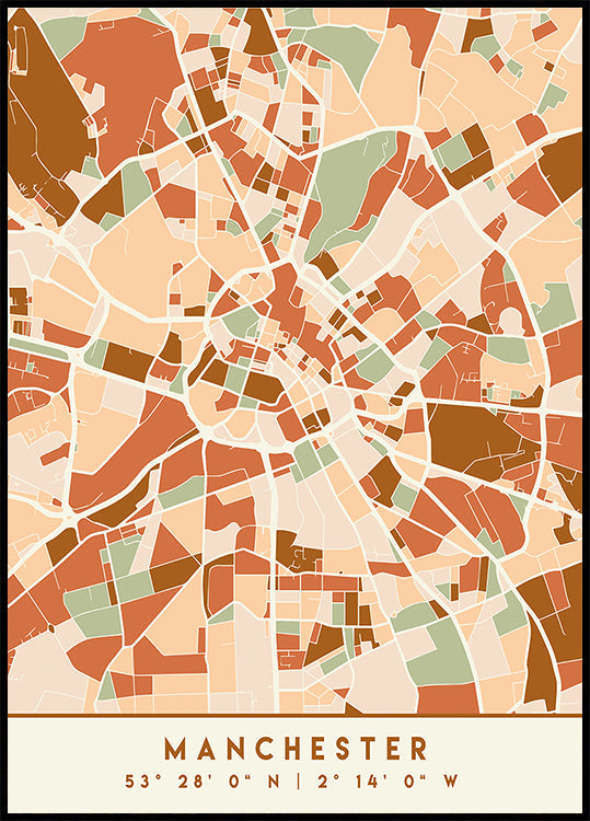 Cartes noires tons de terre 45 Poster