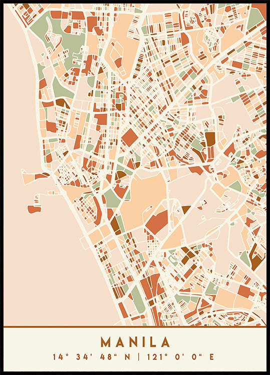 Cartes noires tons de terre 46 Poster