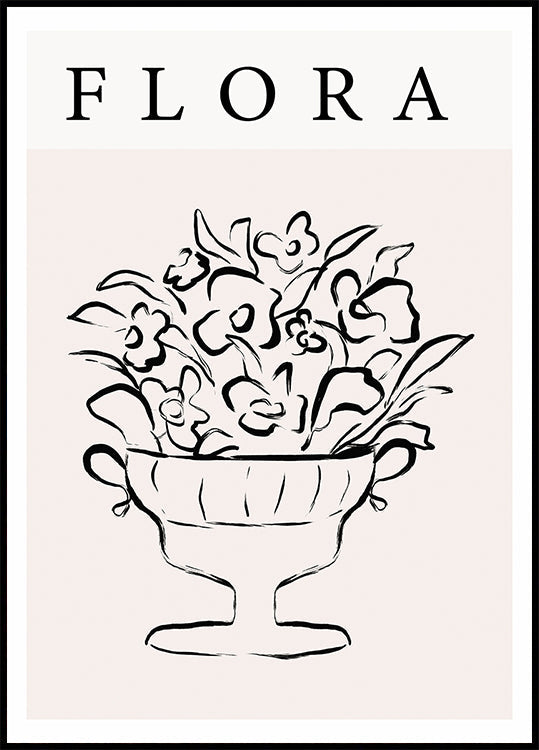 Élégance florale Poster