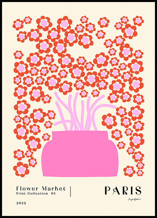 Marché aux fleurs. Paris affiche