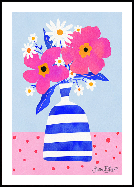 Vase à fleurs maximaliste