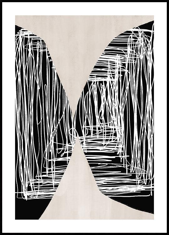 Labyrinthe monochrome