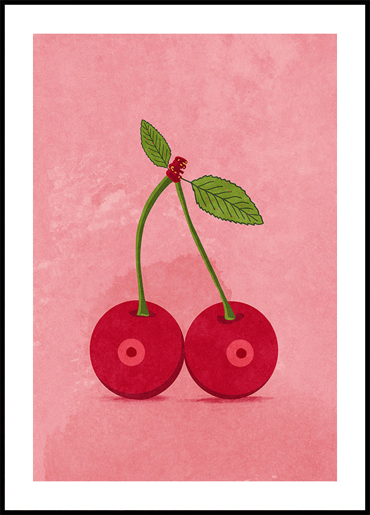 Seins de cerise Poster