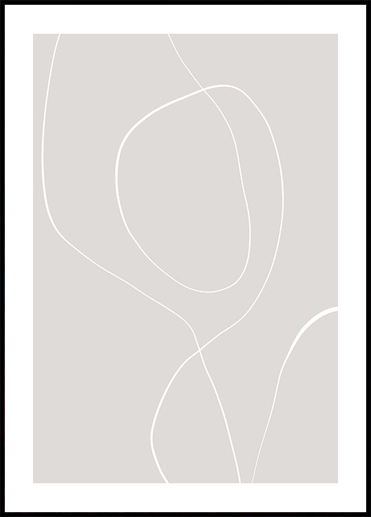 Harmonie des lignes fluides Poster