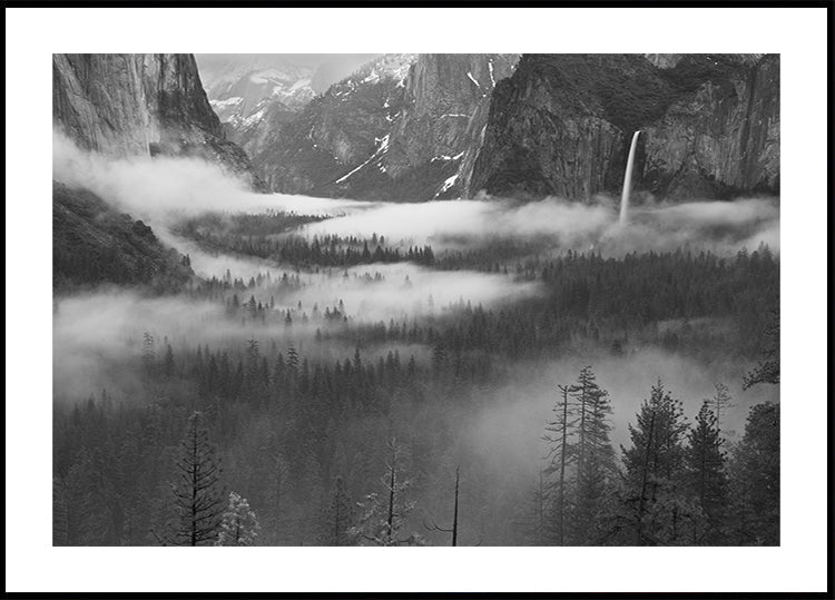 Brouillard flottant dans la vallée de Yosemite