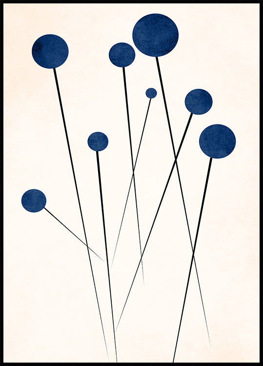 Bleuets sauvages Poster