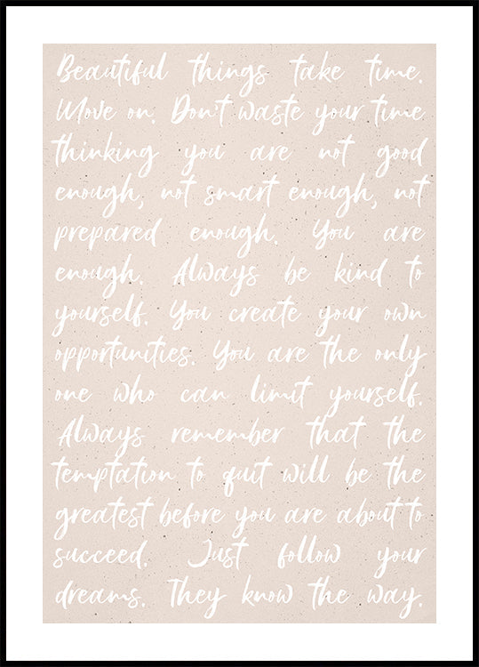 Citations de motivation Poster