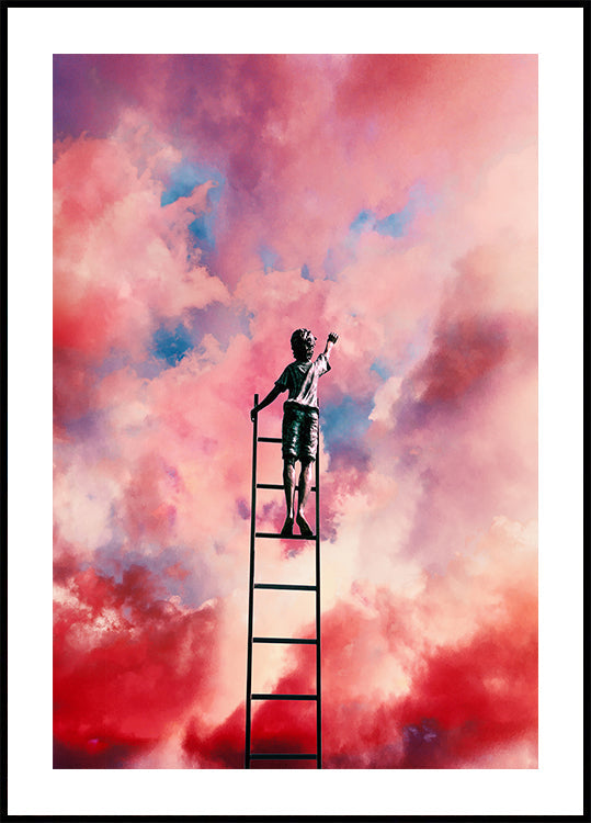 Peintre de nuages ​​Poster