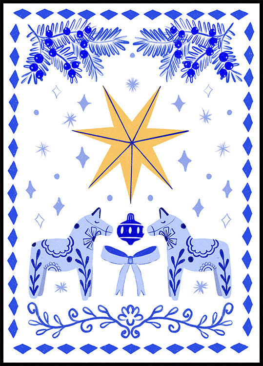 Étoile d'hiver folklorique Poster