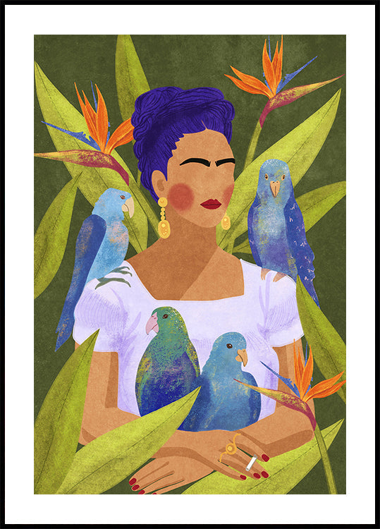 Frida et les oiseaux Poster