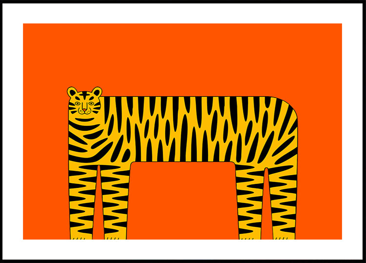 Le tigre abstrait Poster
