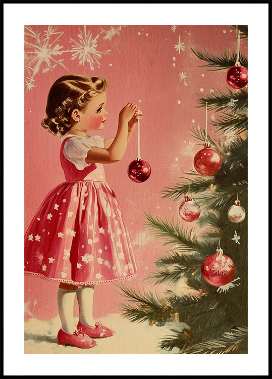 Fille avec des boules Poster